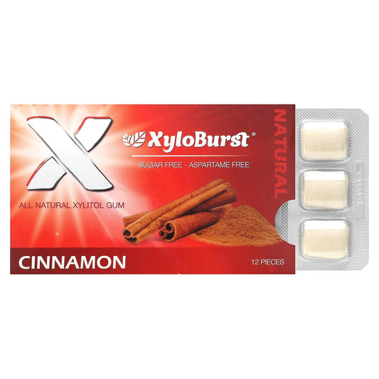 Xyloburst-Xylitol Gum-Cinnamon-12 Pieces