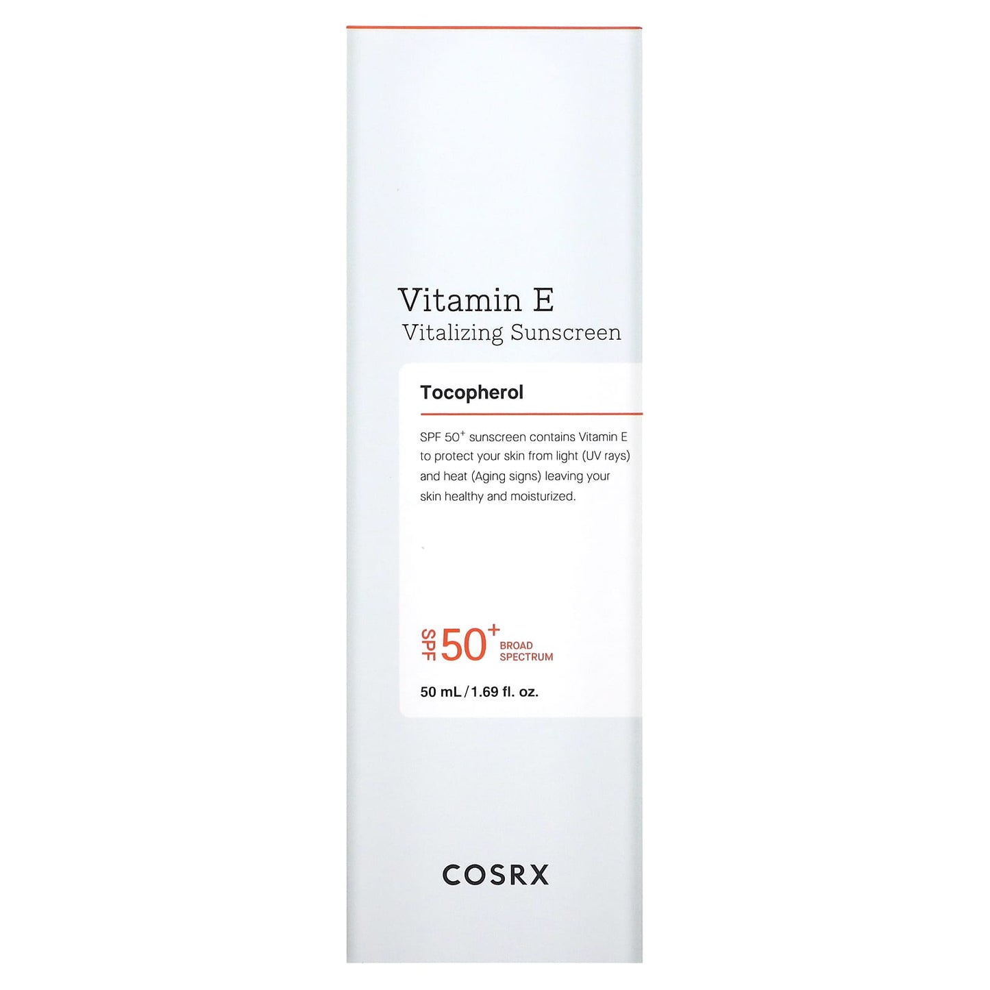 CosRx, Vitamin E, Vitalizing Sunscreen, SPF 50+, 1.69 fl oz (50 ml)