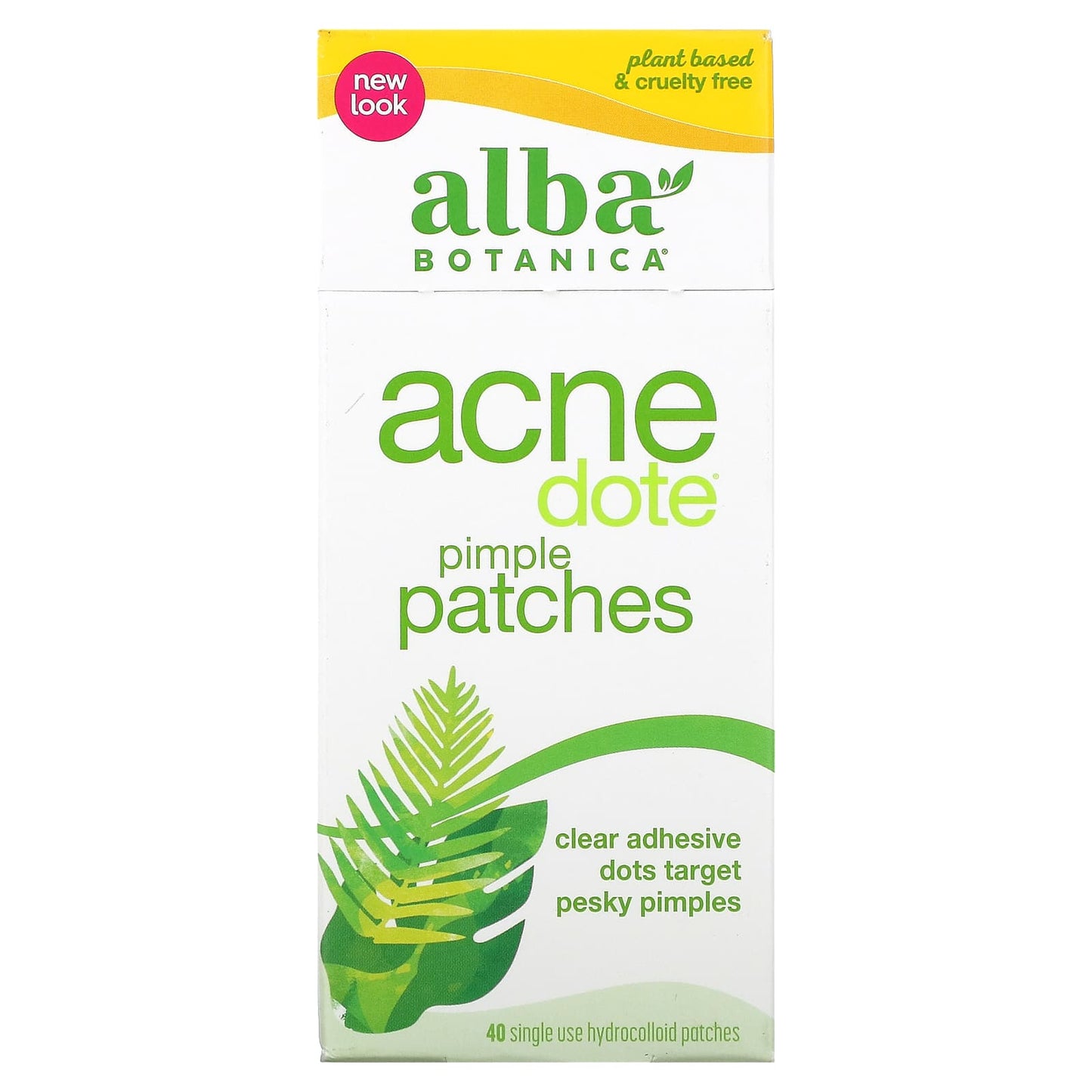 Alba Botanica-Acnedote Pimple Patches-40 Single Use Hydrocolloid Patches