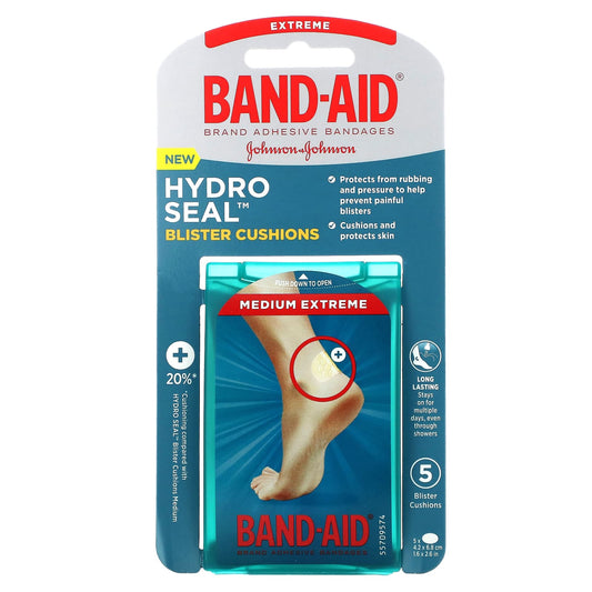 Band Aid-Hydro Seal-Blister Cushions-Medium Extreme-5 Cushions