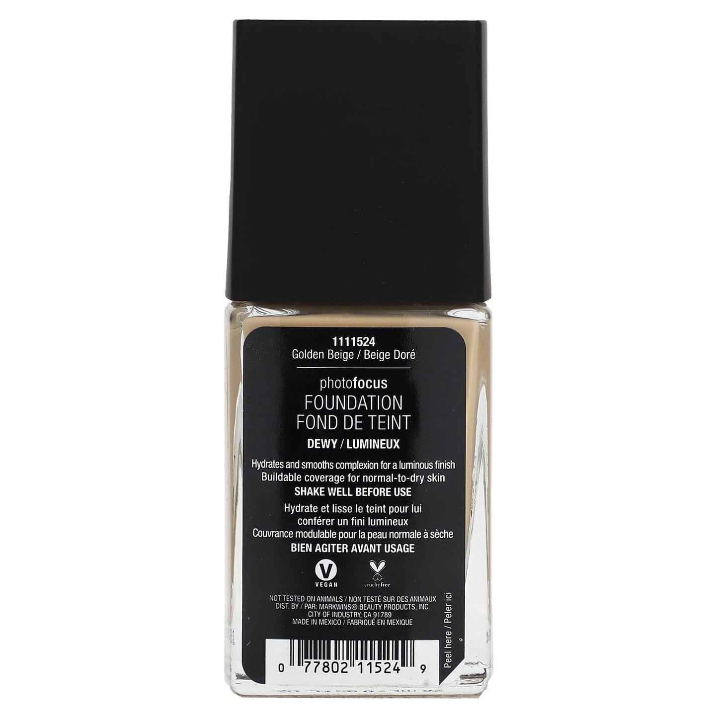 wet n wild, PhotoFocus, Foundation, Dewy, Golden Beige, 0.95 fl oz (28 ml)