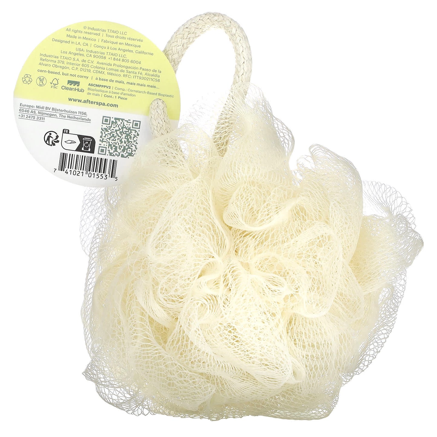 AfterSpa, Compostable Mesh Sponge, 1 Sponge