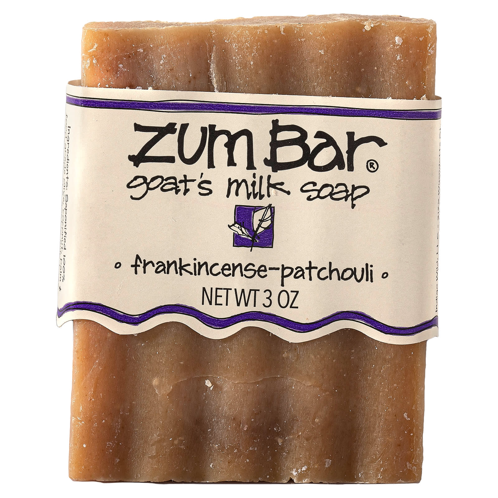 ZUM-Zum Bar-Goat's Milk Soap-Frankincense-Patchouli-3 oz