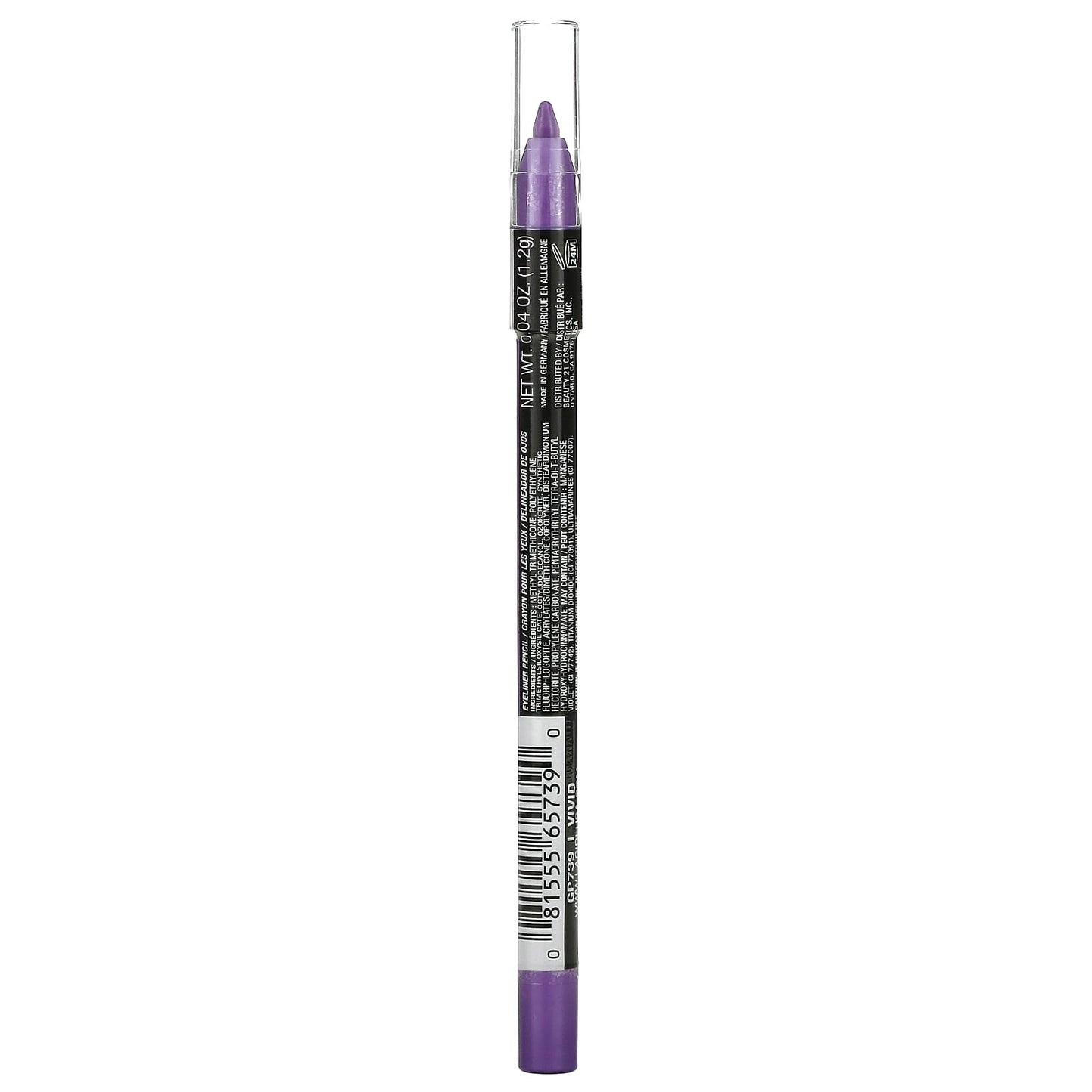 L.A. Girl, Shockwave Neon Eyeliner, Vivid, 0.04 oz (1.2 g)