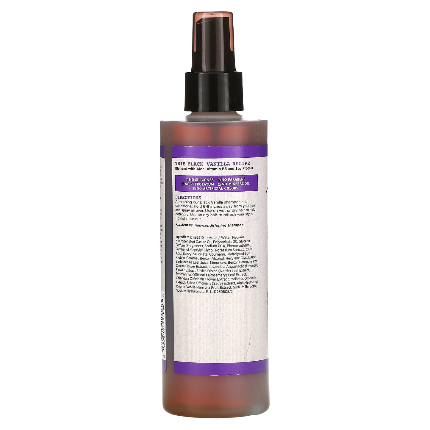 Carol's Daughter, Black Vanilla, Moisture & Shine System, Hydrating Leave-In Conditioner, For Dry, Dull & Brittle Hair, 8 fl oz (236 ml)