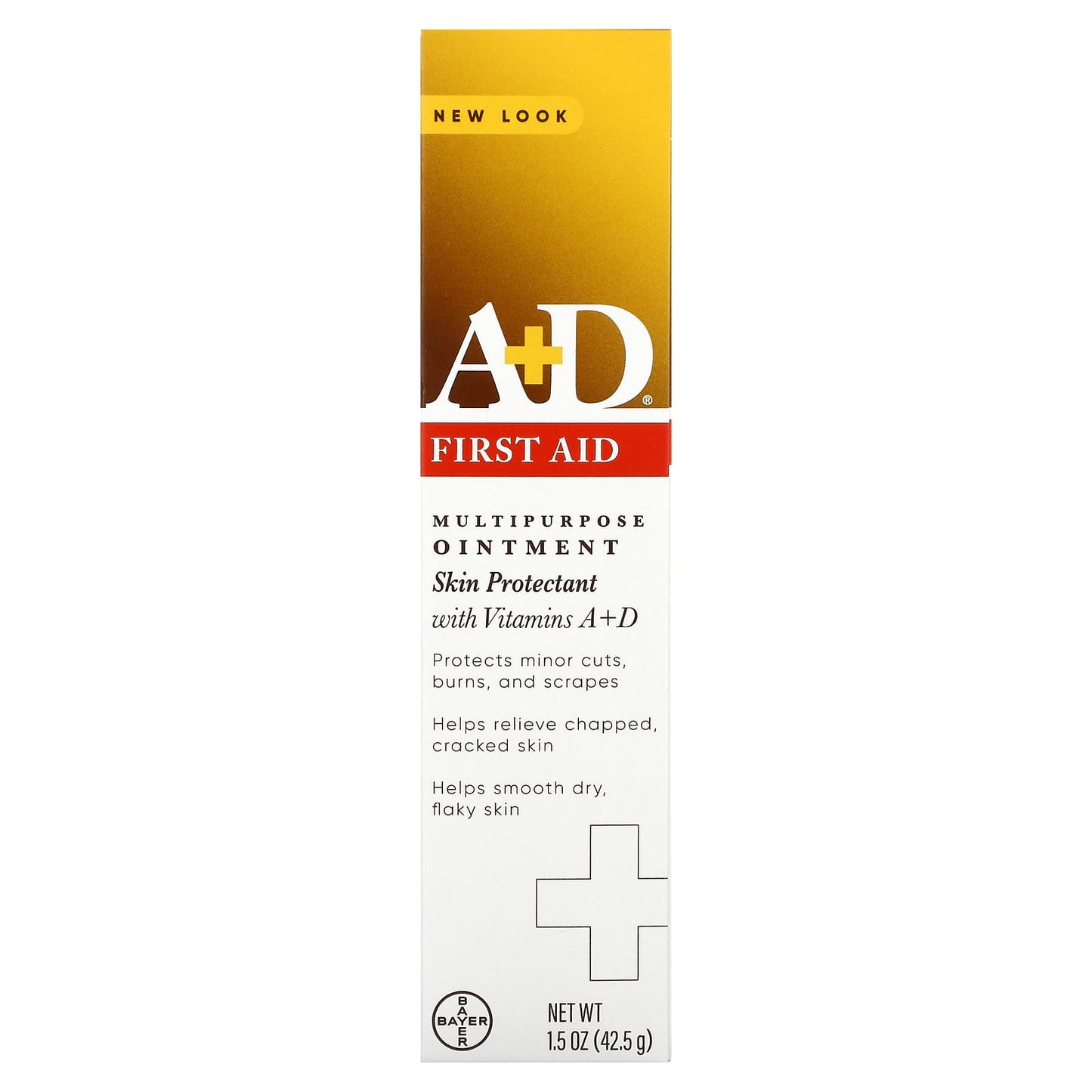 A+D, First Aid Multipurpose Ointment, Skin Protectant with Vitamins A + D, 1.5 oz (42.5 g)