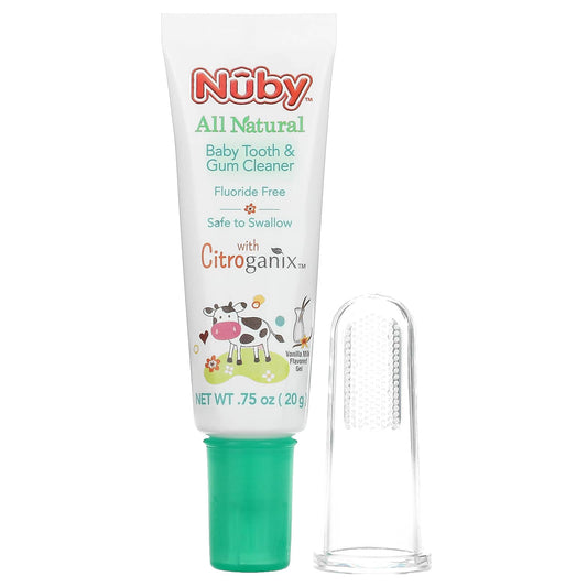 Dr. Talbot's-All Natural Baby Tooth & Gum Cleaner-0 m+-Vanilla Milk Flavored Gel-2 Piece Set