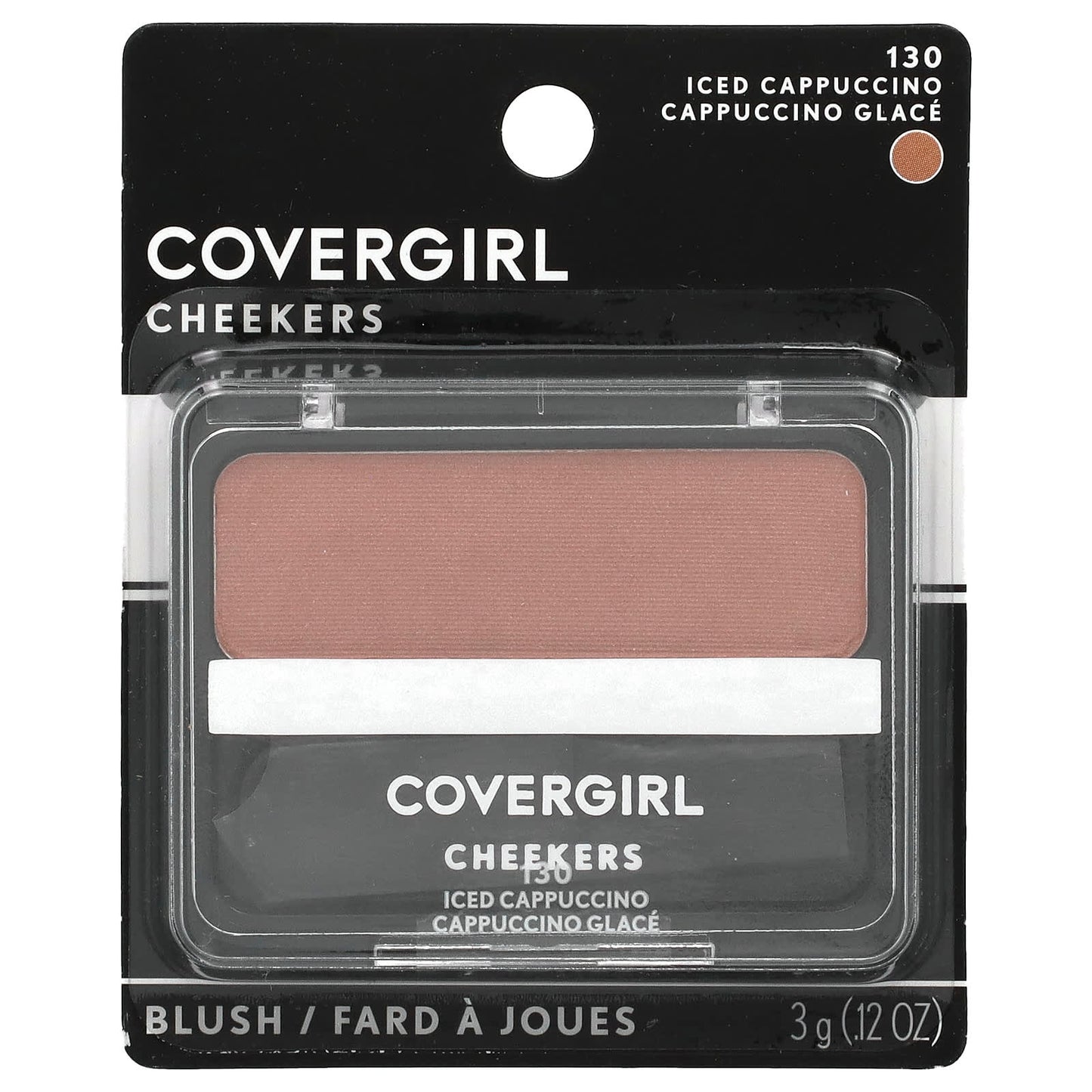 Covergirl, Cheekers Blush, 130 Iced Cappuccino, 0.12 oz (3 g)