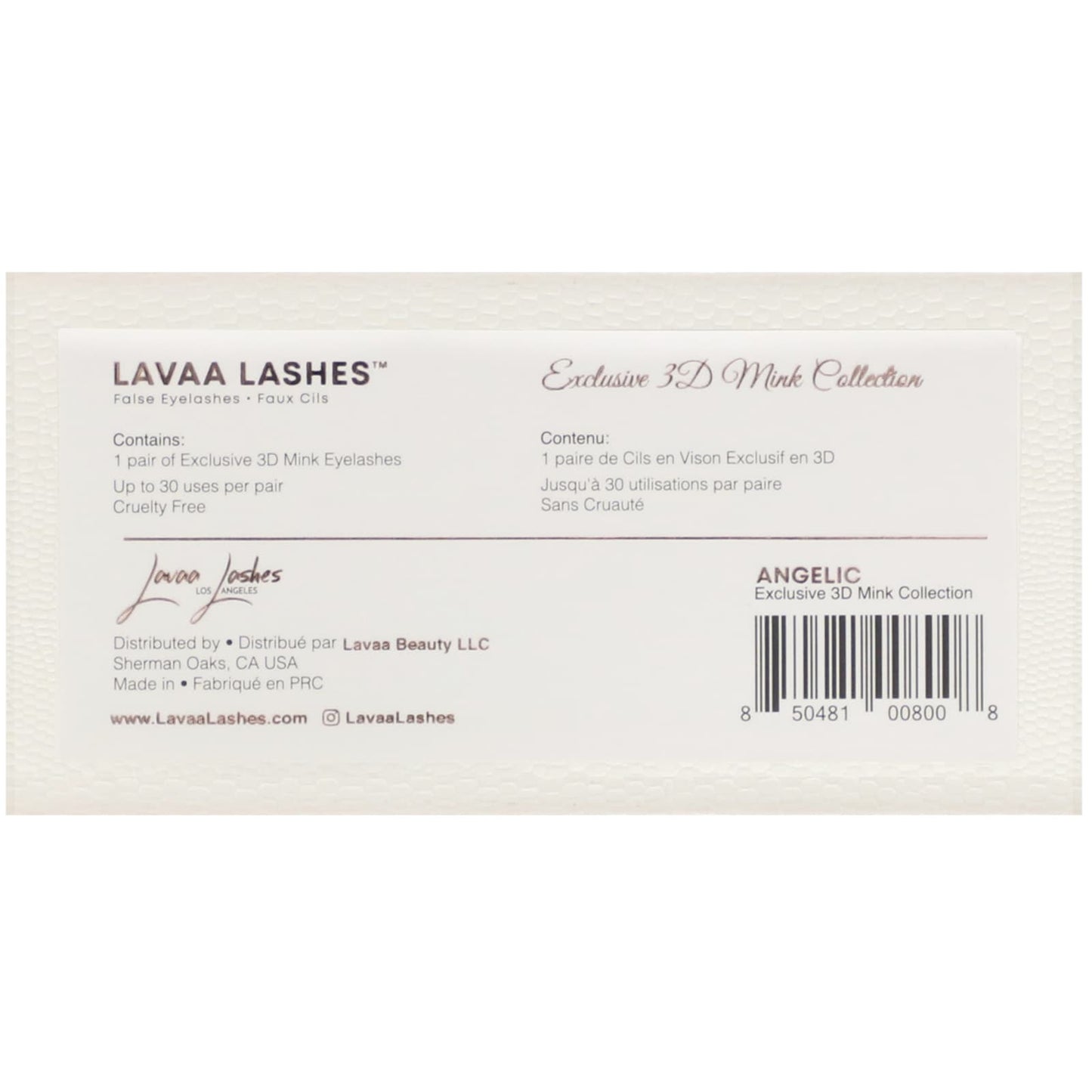 Lavaa Lashes, Angelic, 3D Mink False Eyelashes, 1 Pair