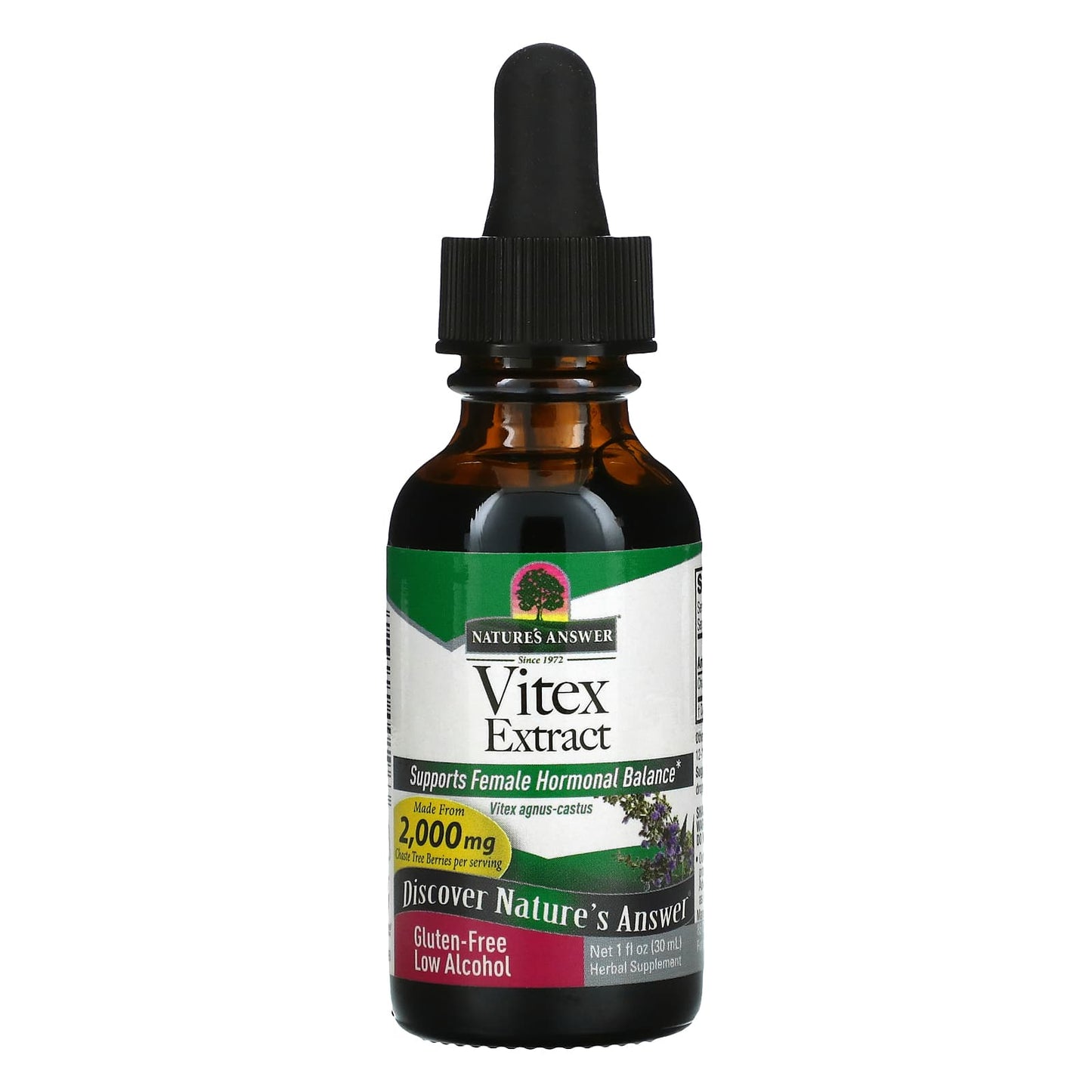 Nature's Answer-Vitex Extract-Low Alcohol-2,000 mg-1 fl oz (30 ml)