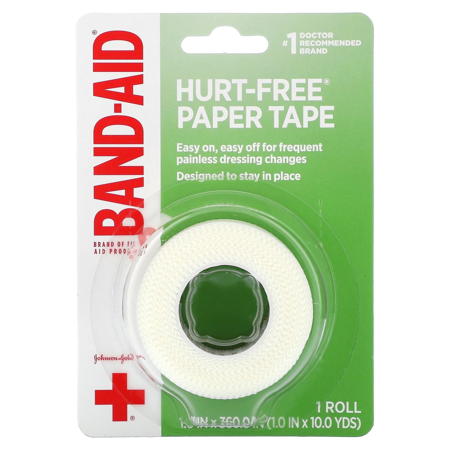 Band Aid-Hurt-Free Paper Tap -1 Roll