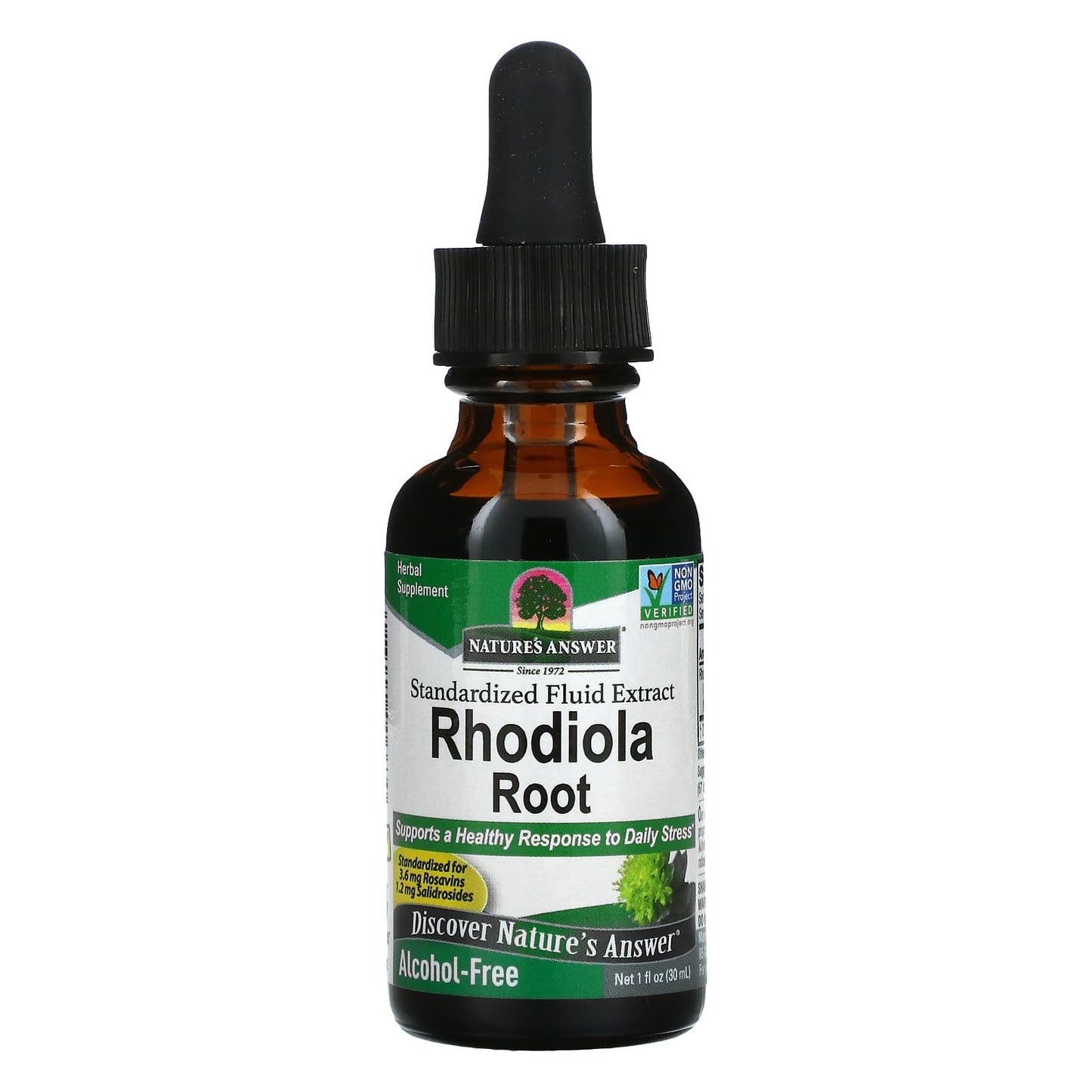 Nature's Answer-Rhodiola Root-Standardized Fluid Extract-Alcohol-Free-1 fl oz (30 ml)