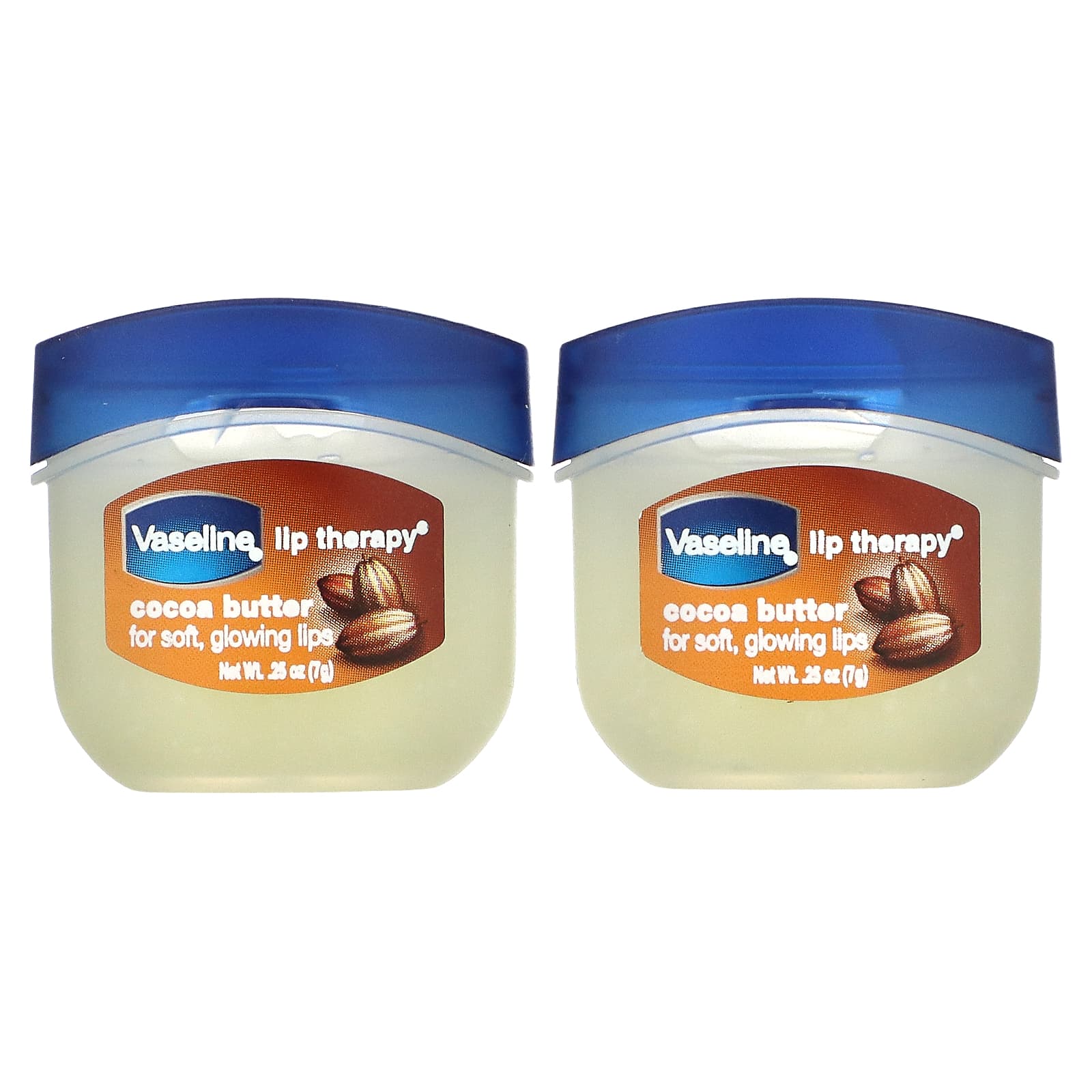 Vaseline-Lip Therapy-Cocoa Butter-2 Pack-0.25 oz (7 g) Each