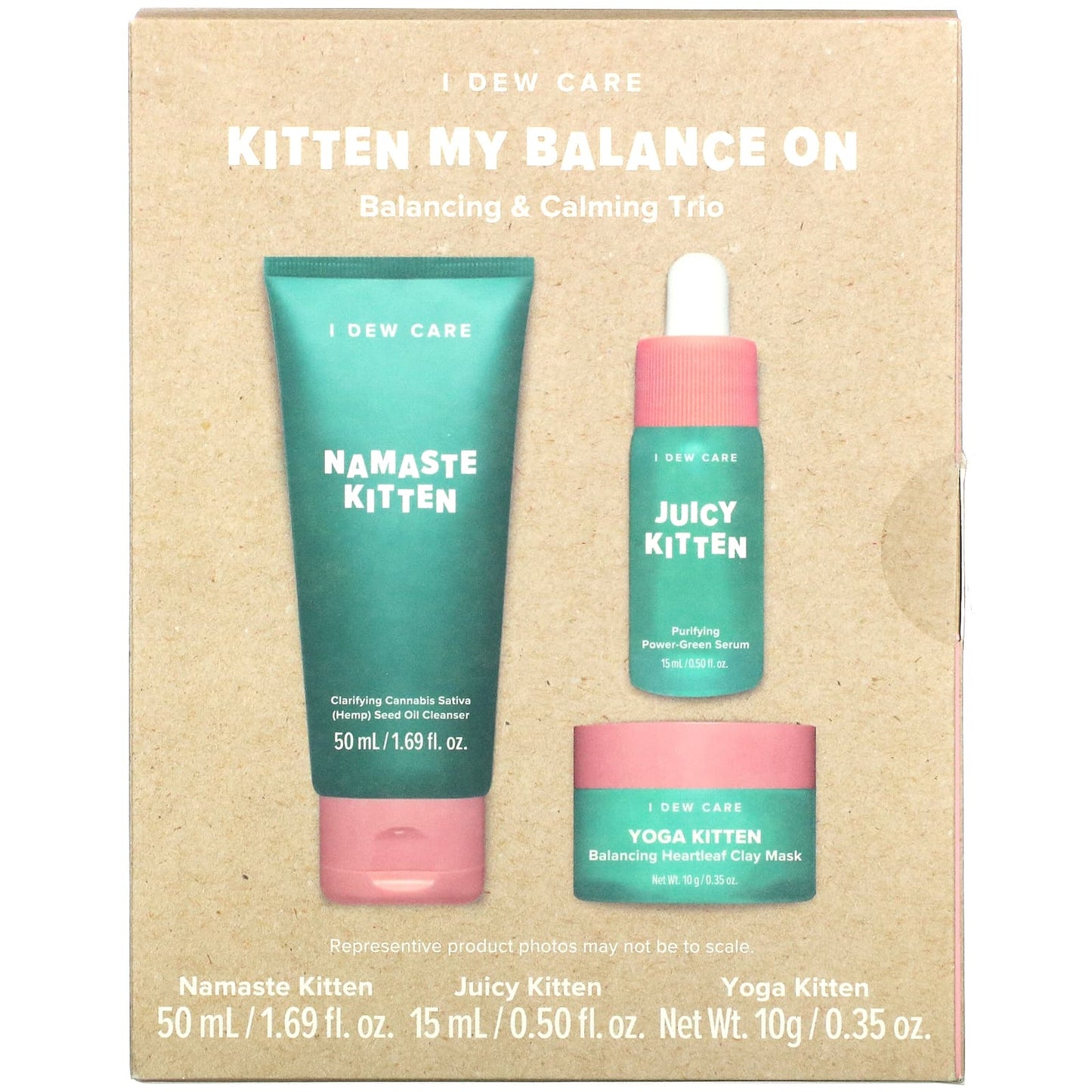 I Dew Care, Kitten My Balance On, Balancing & Calming Trio, 3 Piece Set