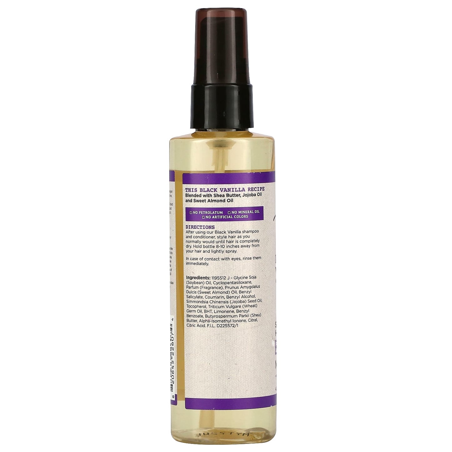 Carol's Daughter, Black Vanilla, Moisture & Shine System, Shine Enhancing Hair Sheen, 4.3 fl oz (127 ml)