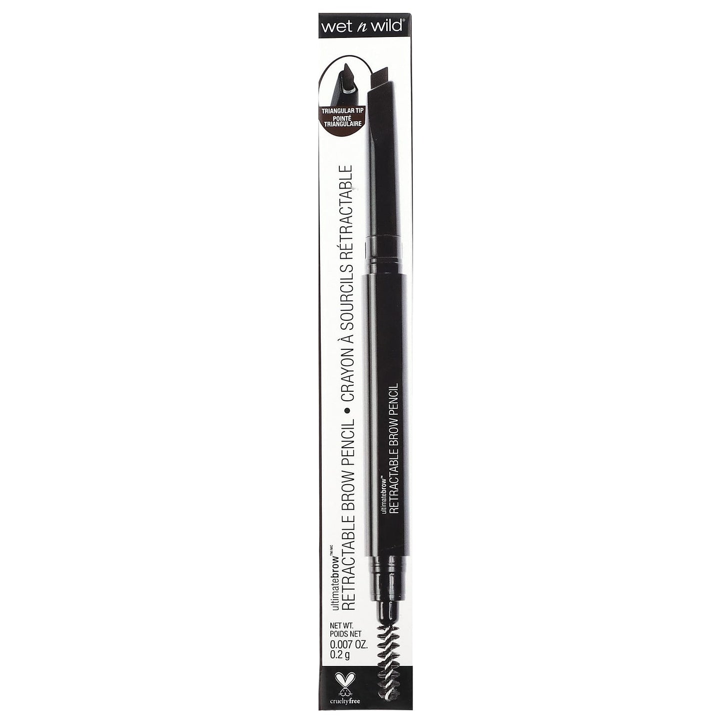 wet n wild, Ultimate Brow, Retractable Brow Pencil,  Dark Brown, 0.007 oz (0.2 g)