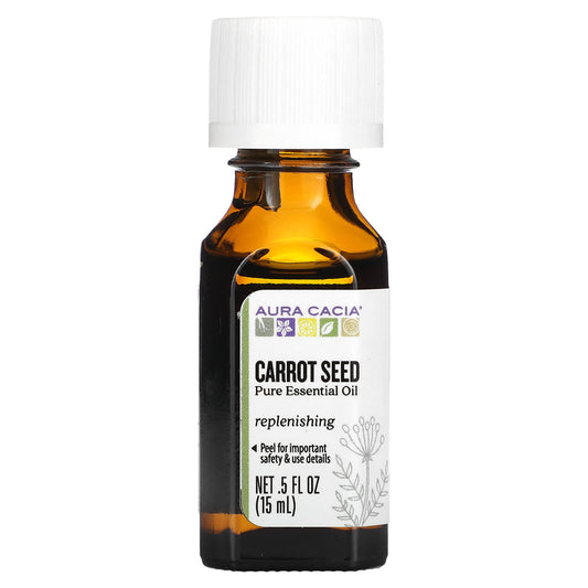 Aura Cacia-Pure Essential Oil-Carrot Seed-0.5 fl oz (15 ml)