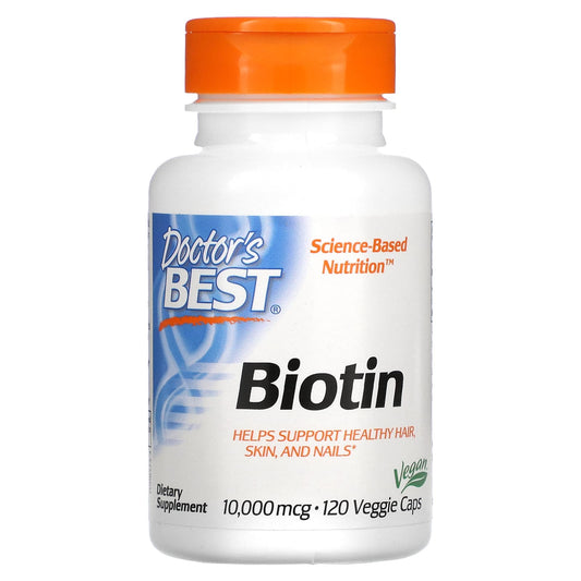 Doctor's Best-Biotin-10,000 mcg-120 Veggie Caps