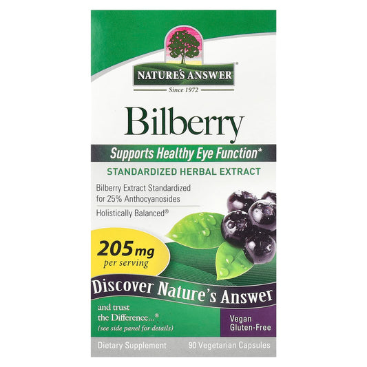 Nature's Answer-Bilberry-205 mg-90 Vegetarian Capsules