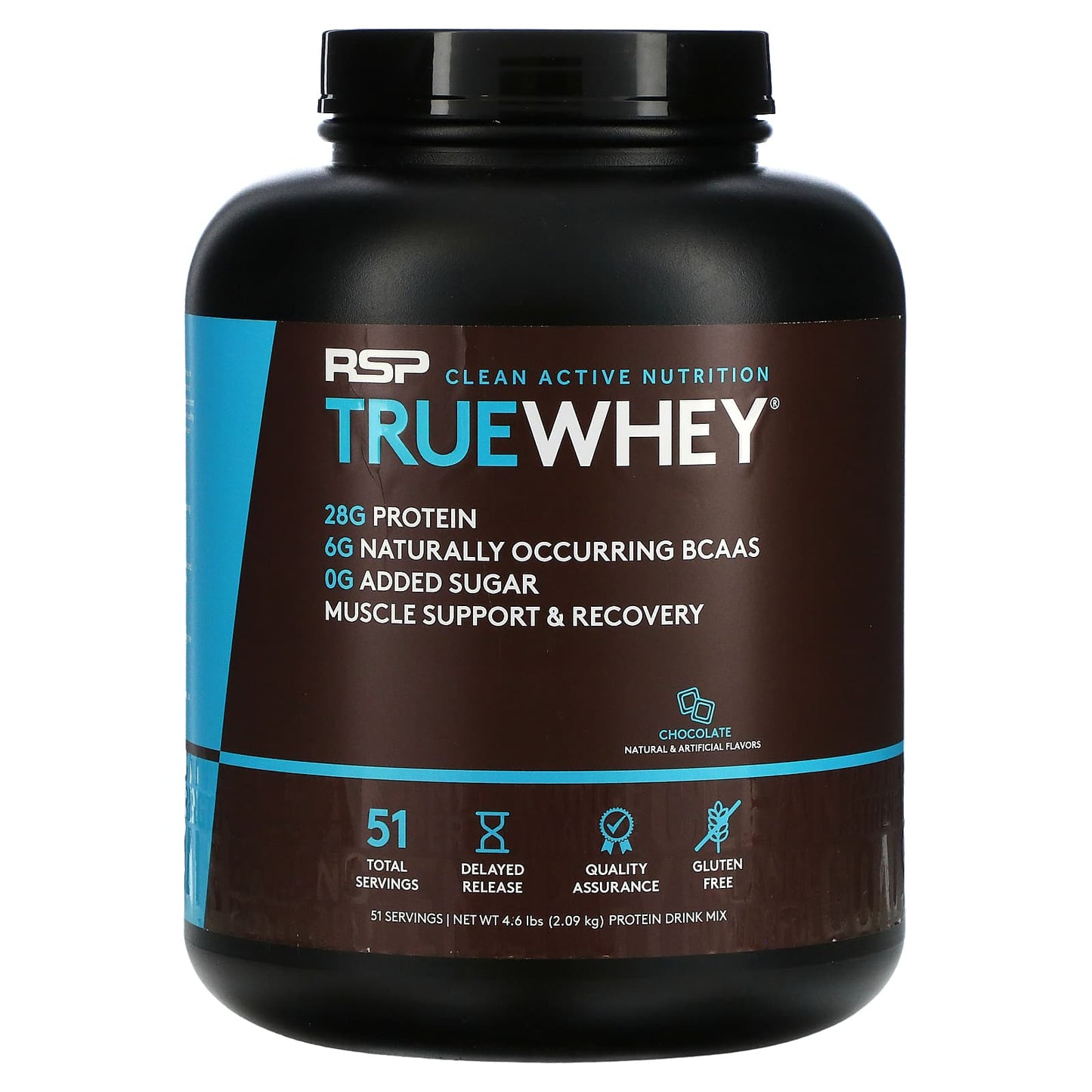 RSP Nutrition-TrueWhey-Chocolate-4.6 lbs (2.09 kg)