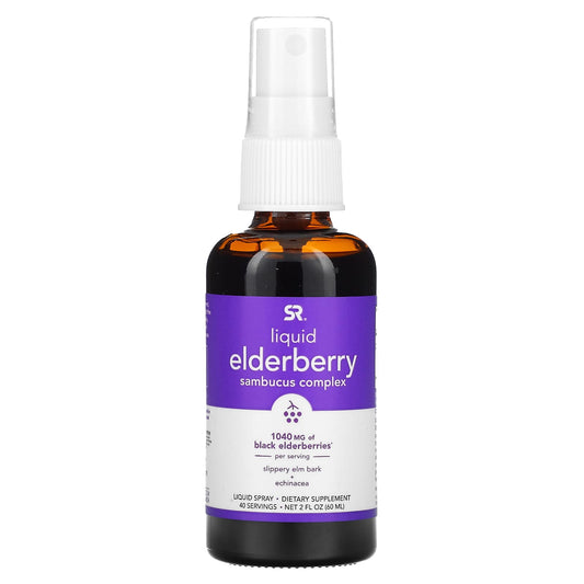 Sports Research-Elderberry Sambucus Complex Liquid Spray-1,040 mg-2 fl oz (60 ml)