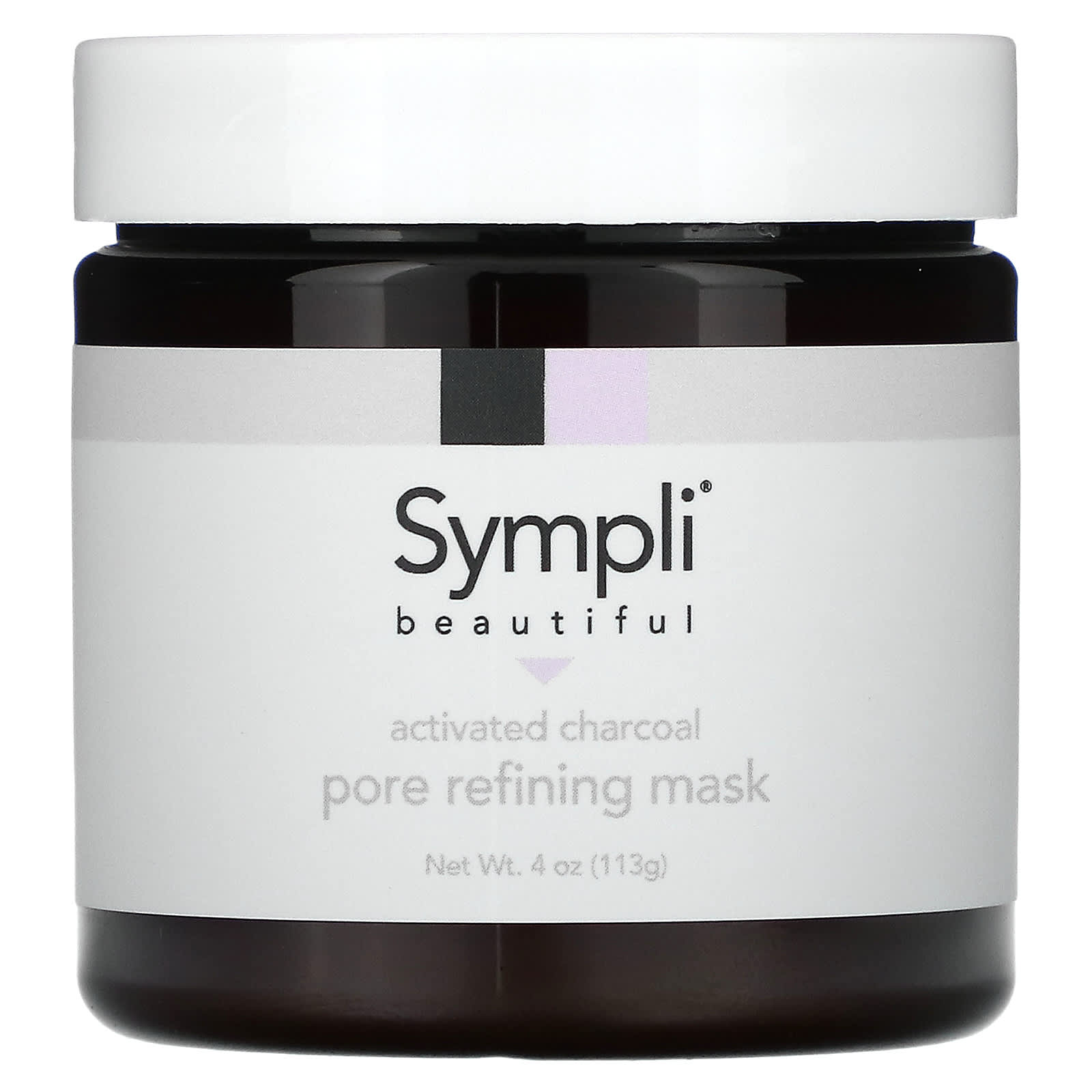 Sympli Beautiful-Activated Charcoal Pore Refining Beauty Mask-4 oz (113 g)