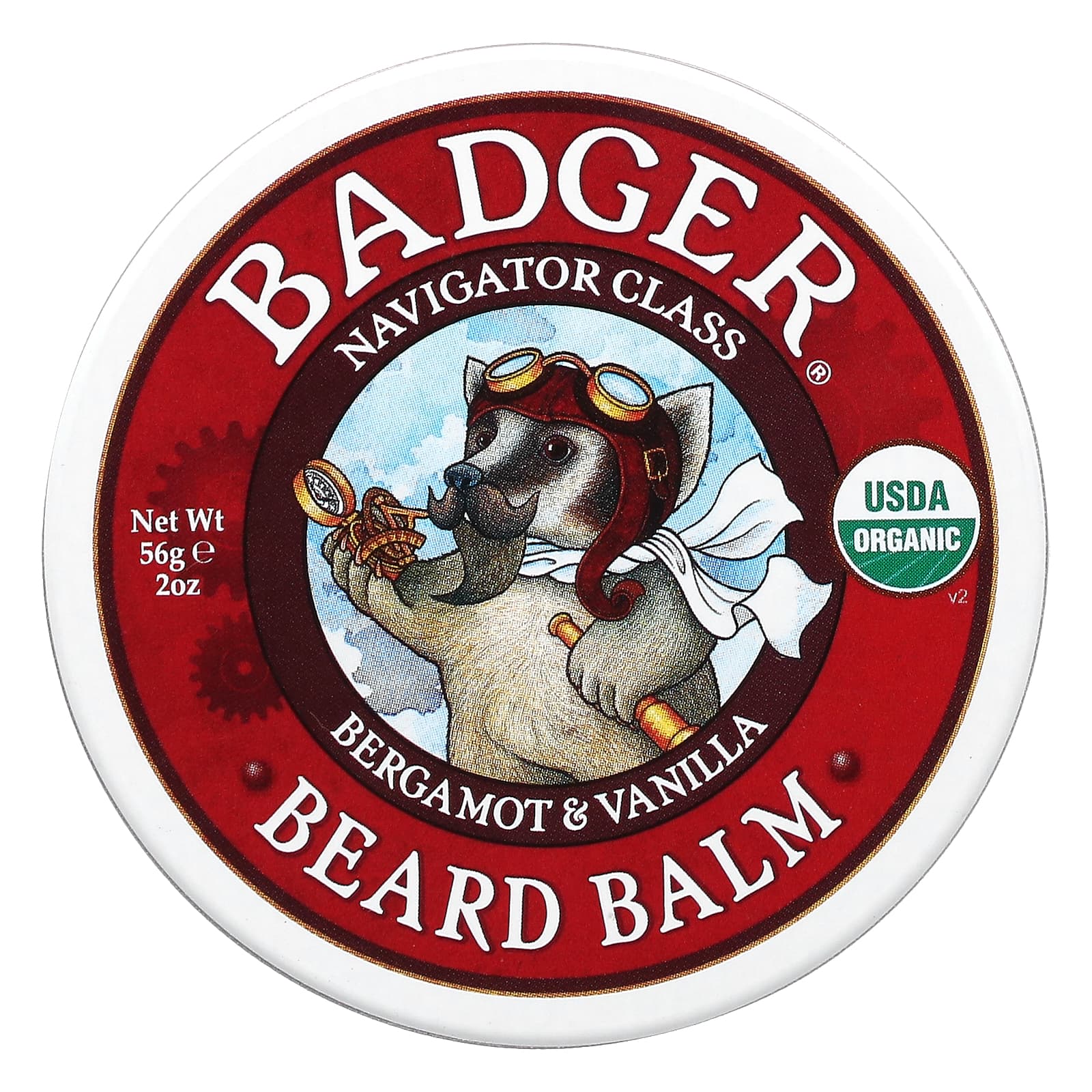 Badger Company-Navigator Class-Beard Balm-Bergamot & Vanilla-2 oz (56 g)