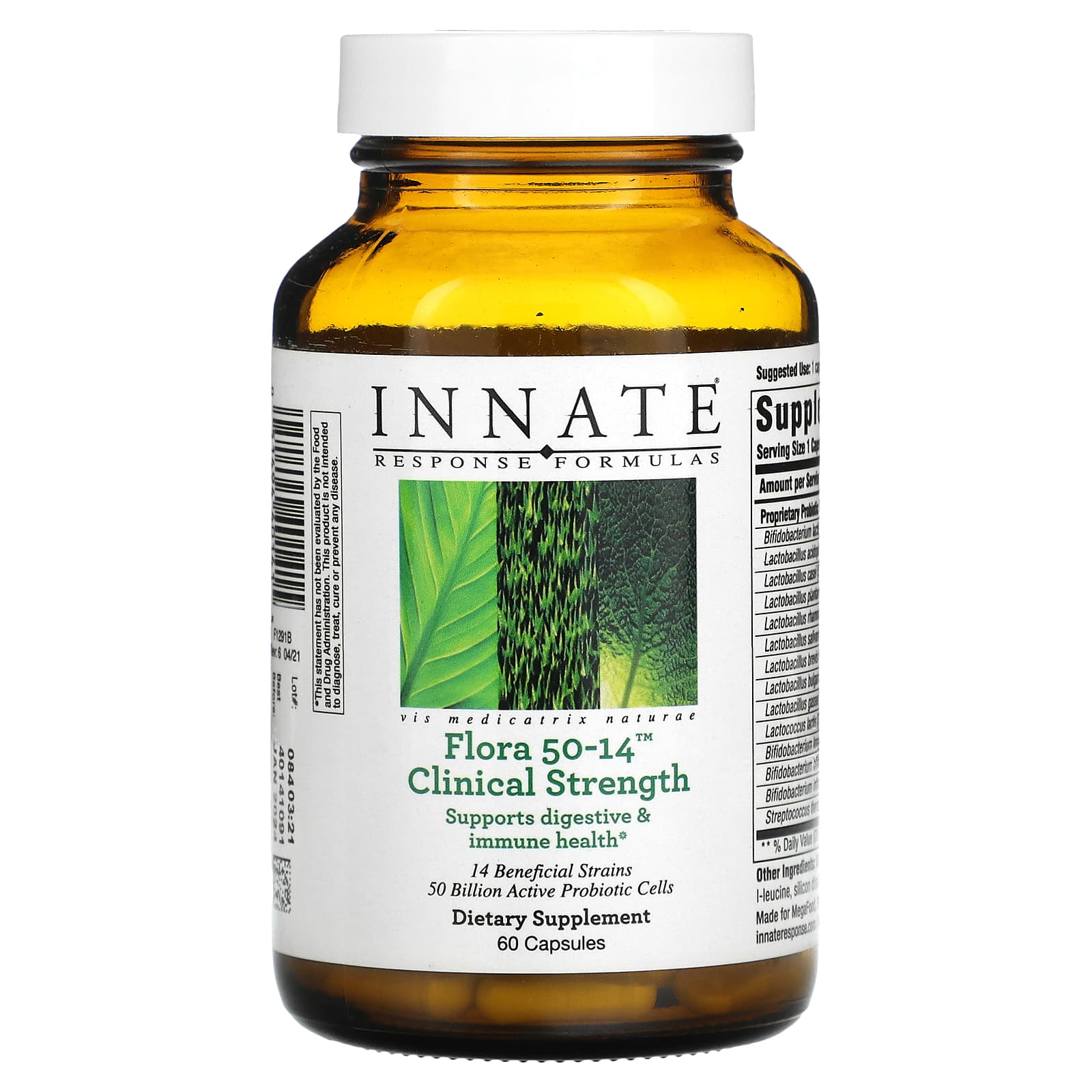 Innate Response Formulas-Flora 50-14-Clinical Strength-60 Capsules