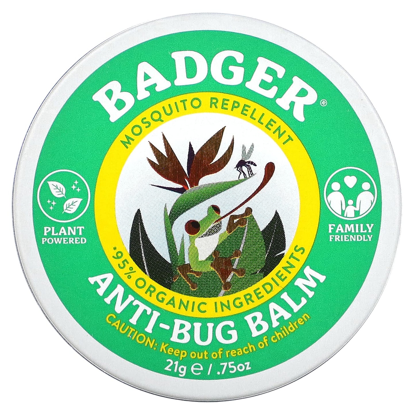 Badger Company-Organic Anti-Bug Balm-Citronella & Rosemary-0.75 oz (21 g)