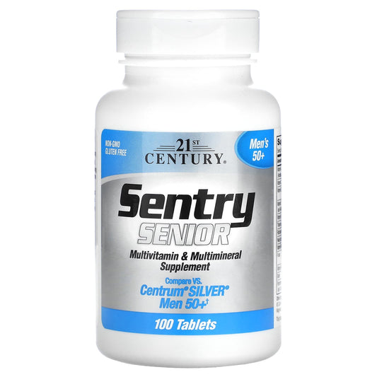 21st Century-Sentry Senior-Multivitamin & Multimineral Supplement-Men's 50+-100 Tablets