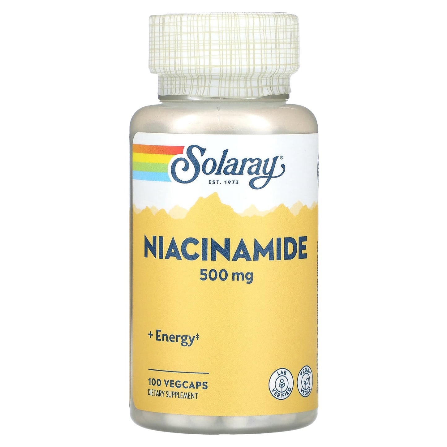 Solaray-Niacinamide-500 mg-100 VegCaps