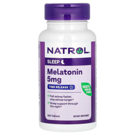 Natrol-Melatonin-Time Release-5 mg-100 Tablets