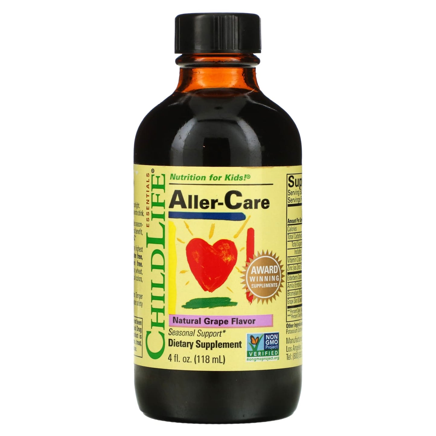 ChildLife Essentials-Essentials-Aller-Care-Natural Grape-4 fl oz (118 ml)