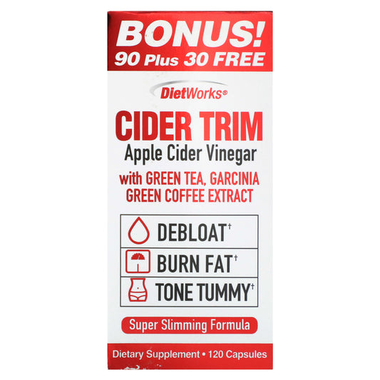 DietWorks-Cider Trim-Apple Cider Vinegar-120 Capsules