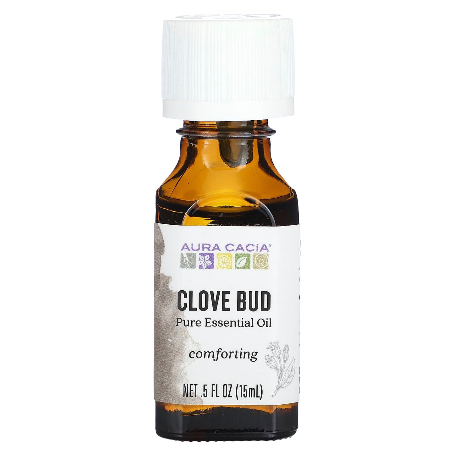 Aura Cacia-Pure Essential Oil-Clove Bud-0.5 fl oz (15 ml)