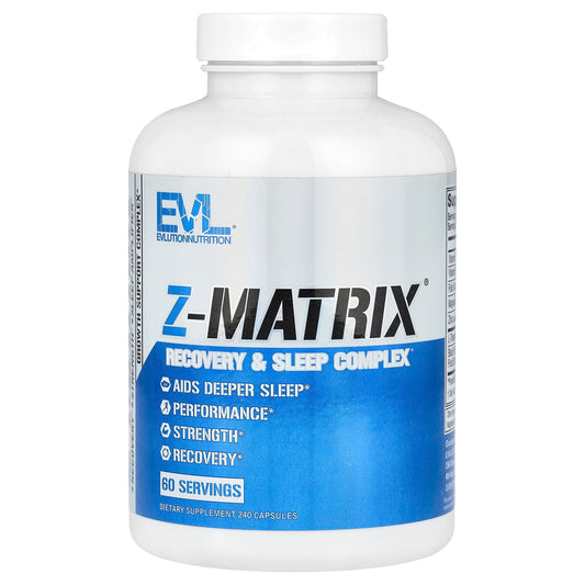 EVLution Nutrition-Z-Matrix-Recovery & Sleep Complex-240 Capsules