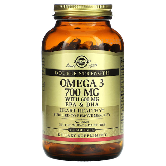 Solgar-Omega-3-EPA & DHA-Double Strength-700 mg-120 Softgels