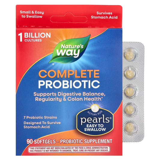 Nature's Way-Pearls Complete Probiotic-1 Billion-90 Softgels