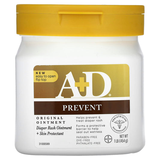 A+D-Original Ointment-Diaper Rash Ointment + Skin Protectant-1 lb (454 g)