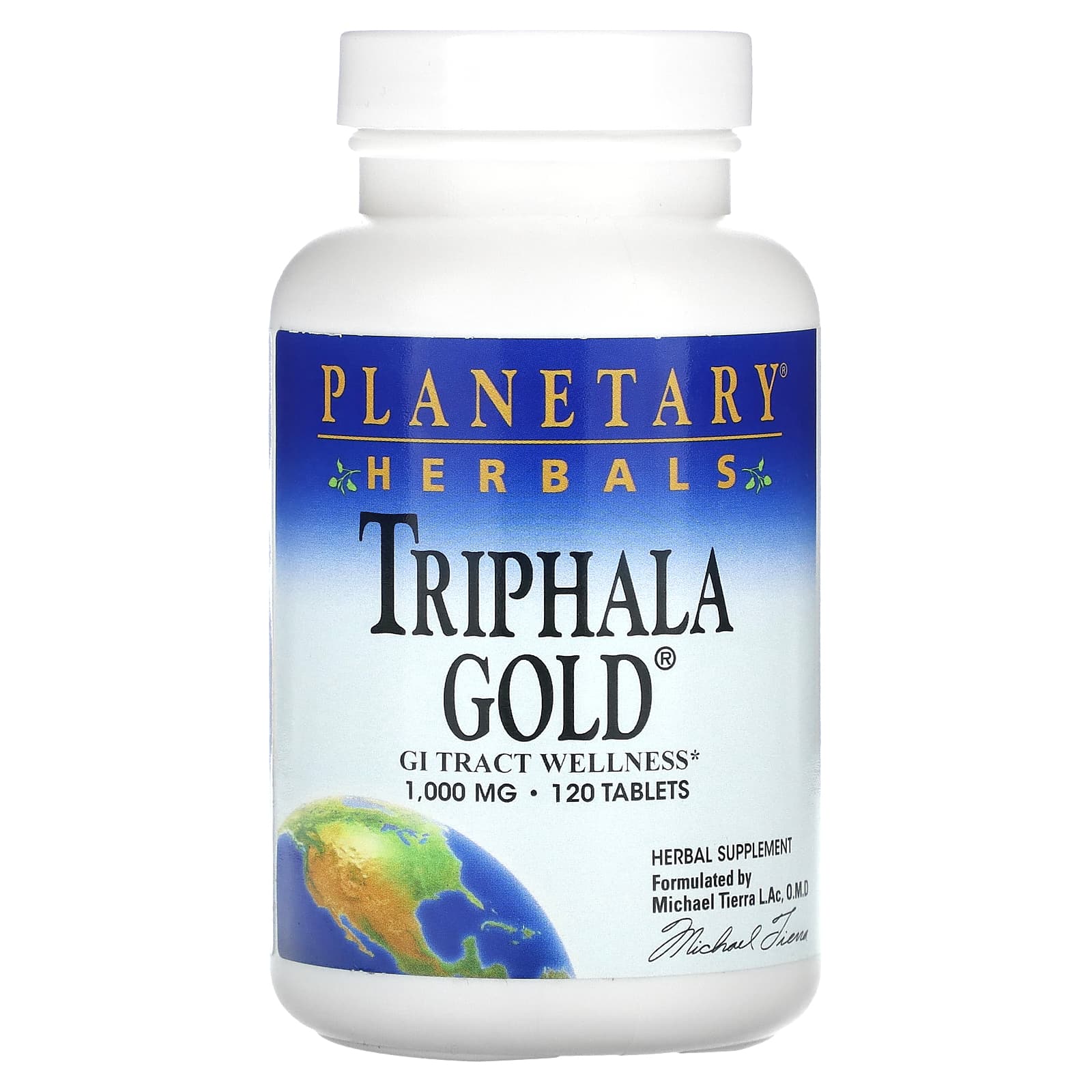 Planetary Herbals-Triphala Gold-1,000 mg-120 Tablets