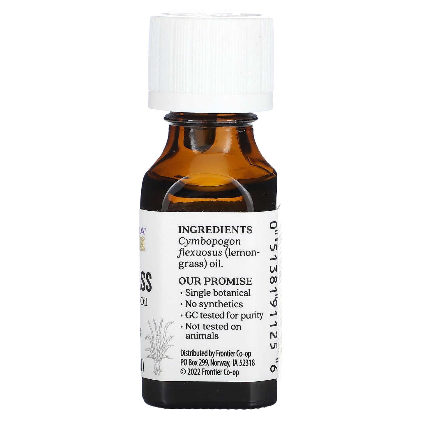 Aura Cacia, Pure Essential Oil, Lemongrass, 0.5 fl oz (15 ml)