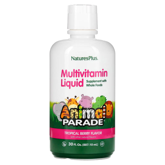 NaturesPlus-Animal Parade-Multivitamin Liquid-Tropical Berry-30 fl oz (887.1 ml)