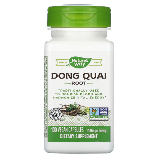 Nature's Way-Dong Quai Root-1,130 mg-100 Vegan Capsules (565 mg per Capsule)