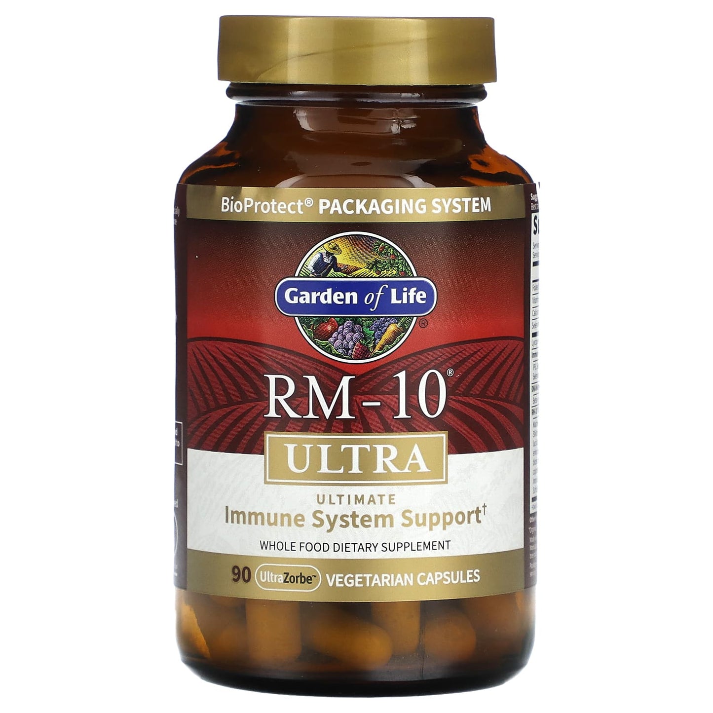 Garden of Life, RM-10 Ultra, Ultimate Immune System Support, 90 UltraZorbe Vegetarian Capsules