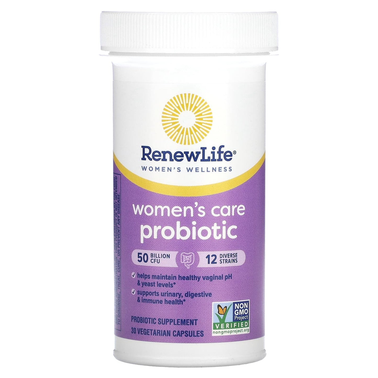 Renew Life, Women's Care Probiotic, 50 Billion CFU, 30 Vegetarian Capsules