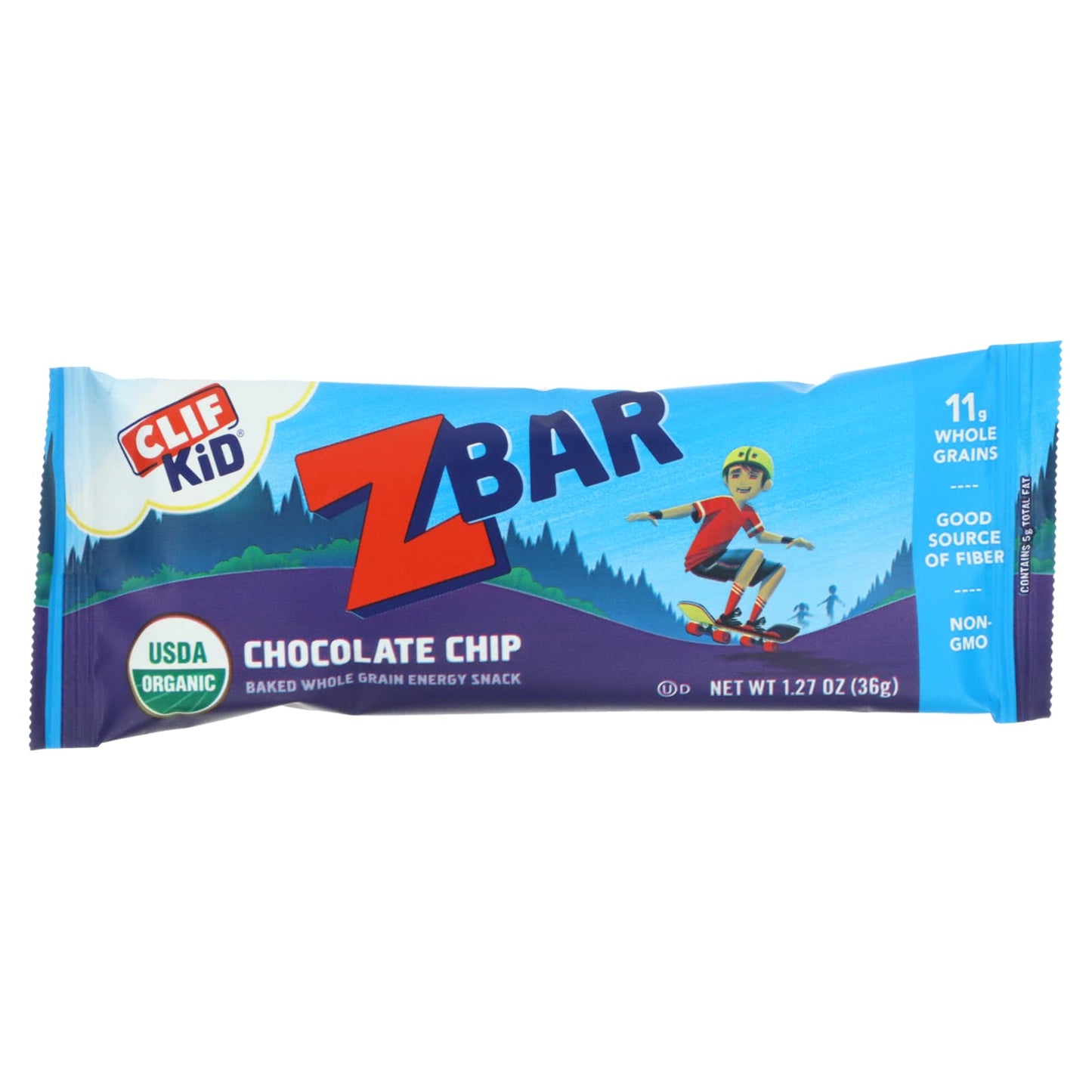 Clif Bar, Clif Kid, Organic Z Bar, Chocolate Chip, 18 Bars, 1.27 oz (36 g) Each