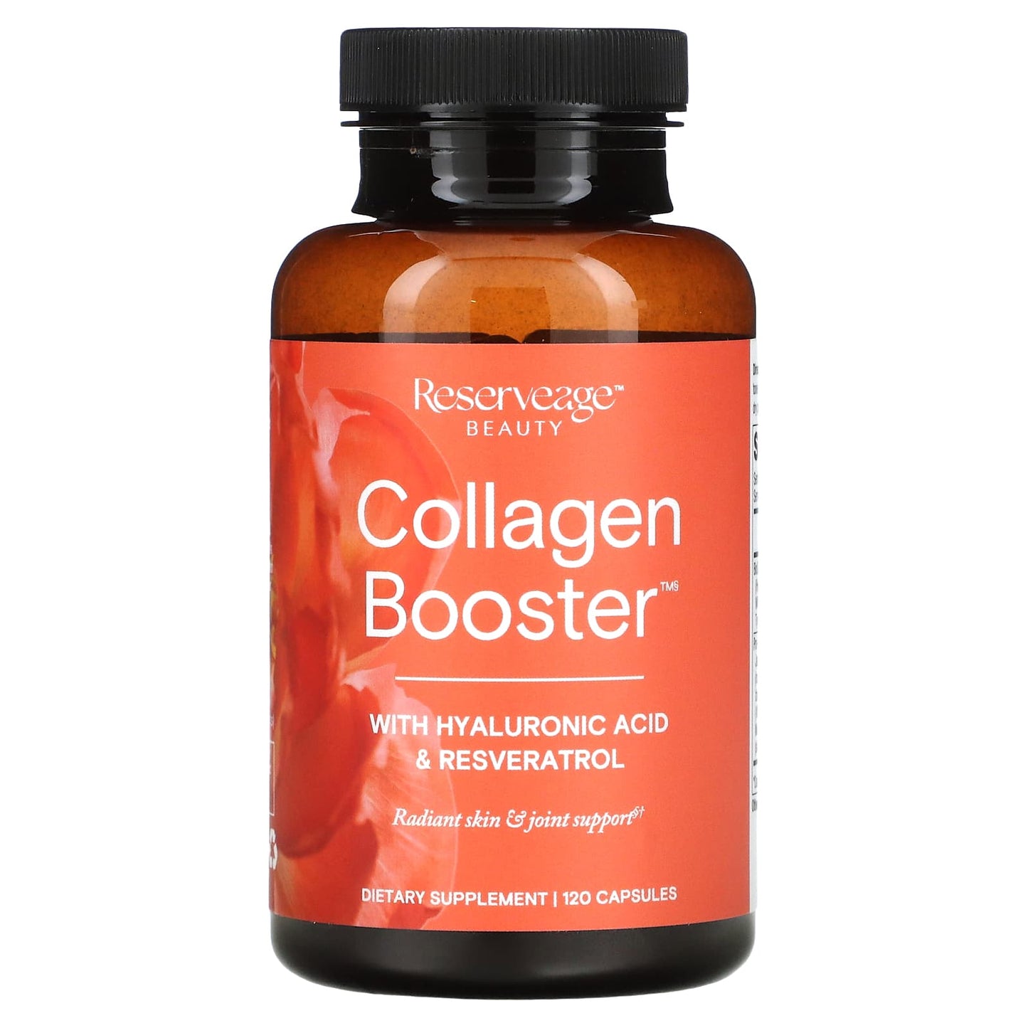 Reserveage Nutrition, Collagen Booster with Hyaluronic Acid & Resveratrol, 120 Capsules