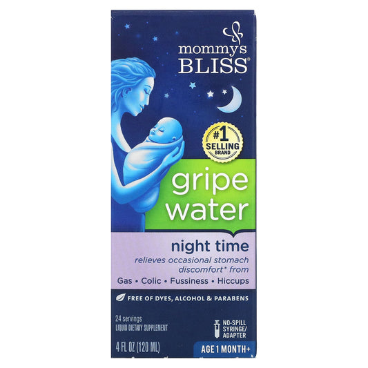 Mommy's Bliss-Night Time-Gripe Water-1 Month+-4 fl oz (120 ml)