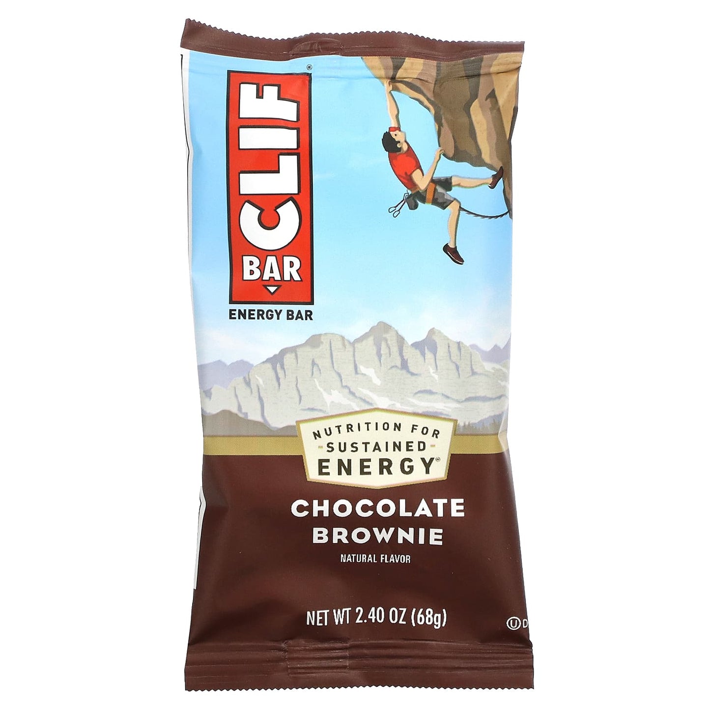 Clif Bar, Energy Bar, Chocolate Brownie, 12 Bars, 2.40 oz (68 g) Each