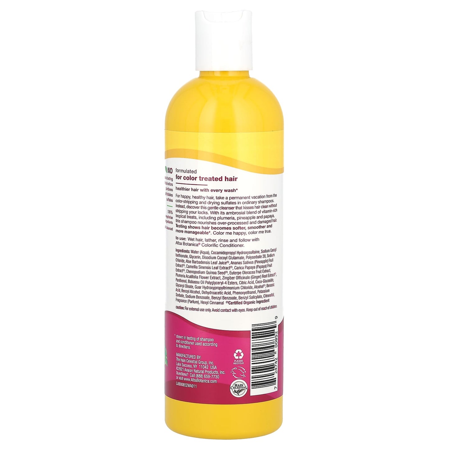 Alba Botanica, Colorific Shampoo, Plumeria, 12 fl oz (355 ml)